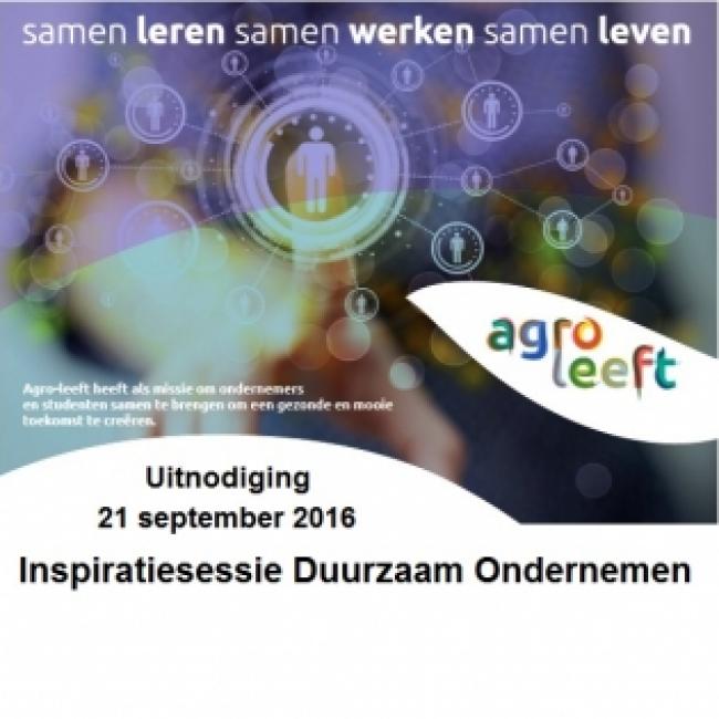 Uitnodiging: Inspiratiesessie duurzaam ondernemen