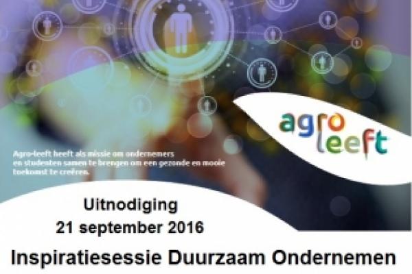 Uitnodiging: Inspiratiesessie duurzaam ondernemen